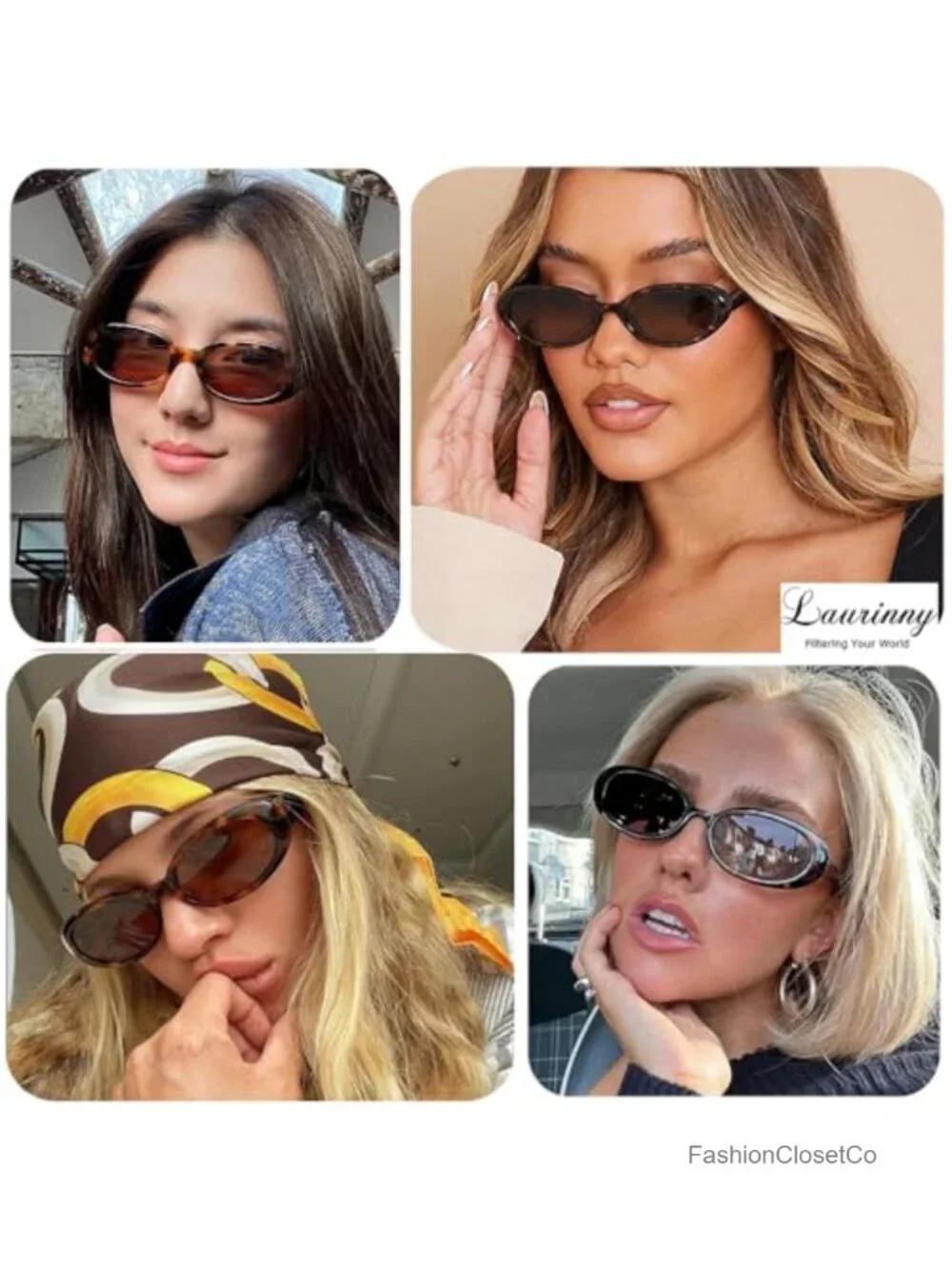 Retro Oval Sunglasses Women Men Small Frame UV400